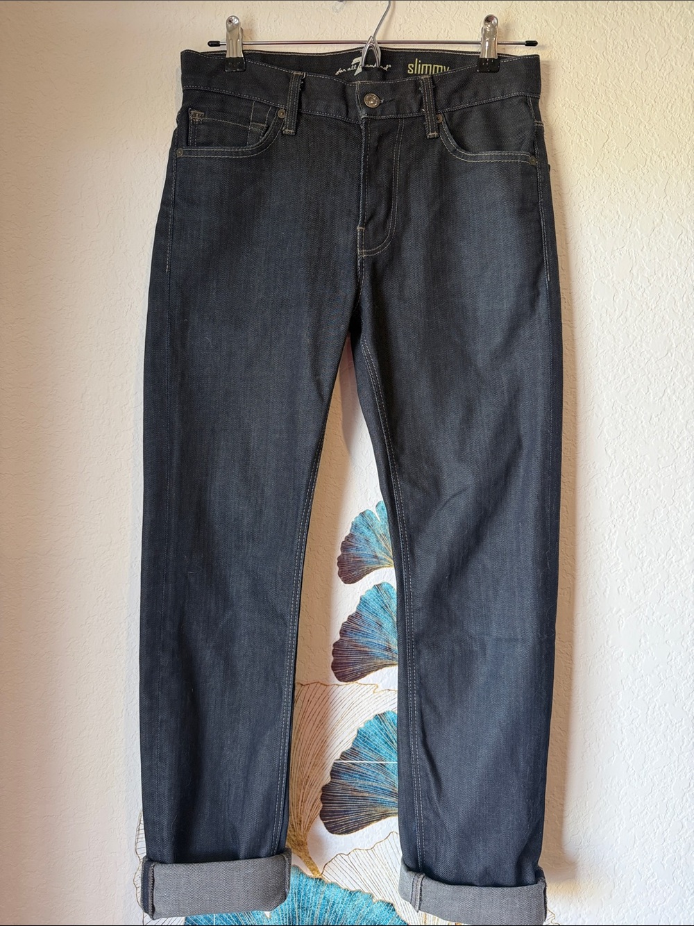 7 For All Mankind Men's Slim Dark Jeans